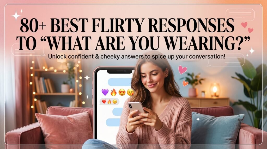 80+ Best Flirty Responses to What Are You Wearing 3