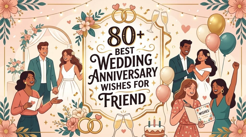 80+ Best Wedding Anniversary Wishes for Friend 1