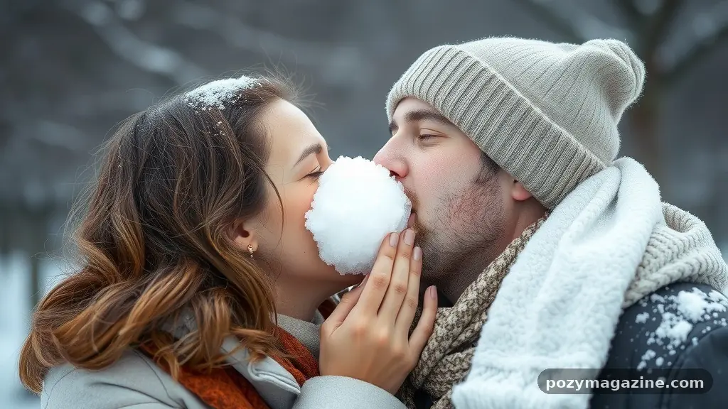 The Psychological Impact of Spontaneous Affection - snowball kiss